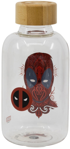 Butelka na napoje Stor Marvel Deadpool szklana 620 ml (8412497119608) - obraz 3