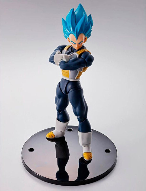 Figurka Tamashii Nations Dragon Ball Super 15th Anniversary Vegeta Super Saiyan Blue SH Figuarts 14 cm (4573102657770) - obraz 3