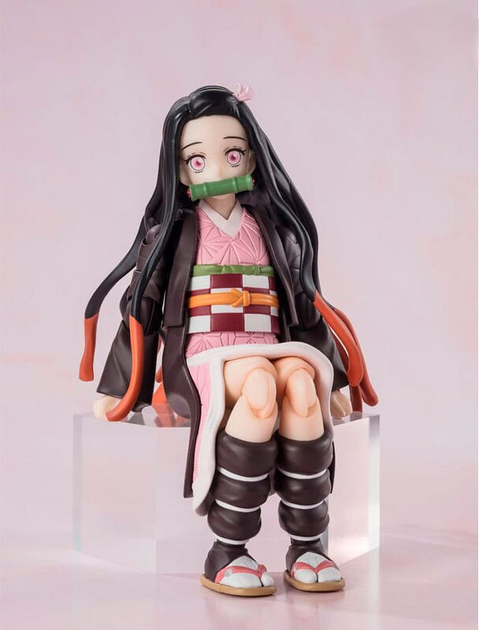 Фігурка Tamashii Nations Demon Slayer Kimetsu no Yaiba Tanjiro Nezuko S.H Figuarts 13 см (4573102664761) - зображення 3