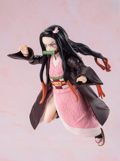 Фігурка Tamashii Nations Demon Slayer Kimetsu no Yaiba Tanjiro Nezuko S.H Figuarts 13 см (4573102664761) - зображення 4
