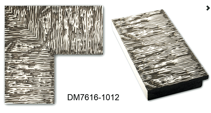 Зеркало настенное в раме Factura Steel textured 44х51 см сталь - изображение 2
