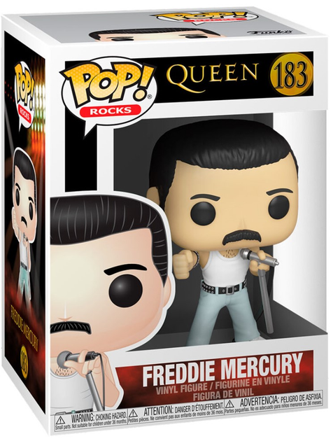 Figurka Funko POP! Rocks Queen Freddie Mercury 183 (0889698337359) - obraz 1