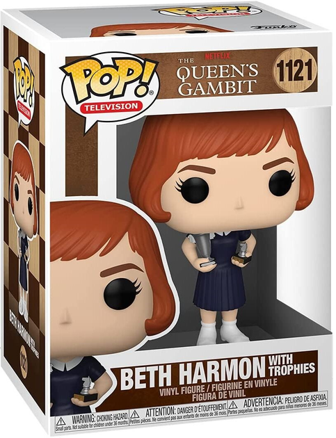 Figurka Funko POP! Television The Queen's Gambit Beth Harmon with Trophies 1121 (0889698576901) - obraz 1