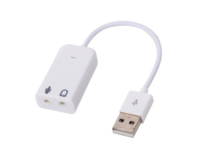 Звуковая карта 7.1 USB QTS-005A White (16162) - изображение 1