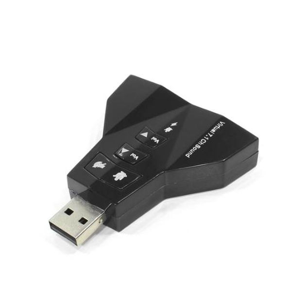Звуковая карта 7.1 USB QTS-009 Black (16163) - изображение 3