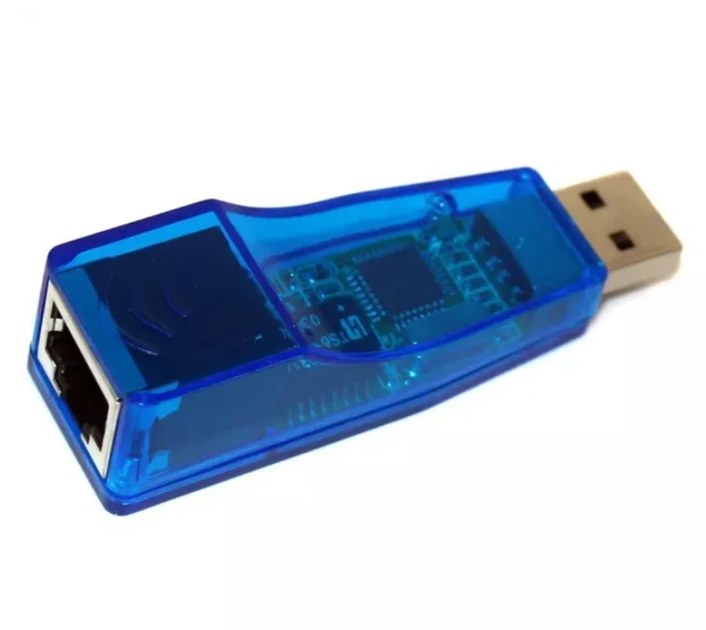 Мережевий адаптер перехідник PIX-LINK USB LAN 001 мережна карта Blue (16157) - зображення 5