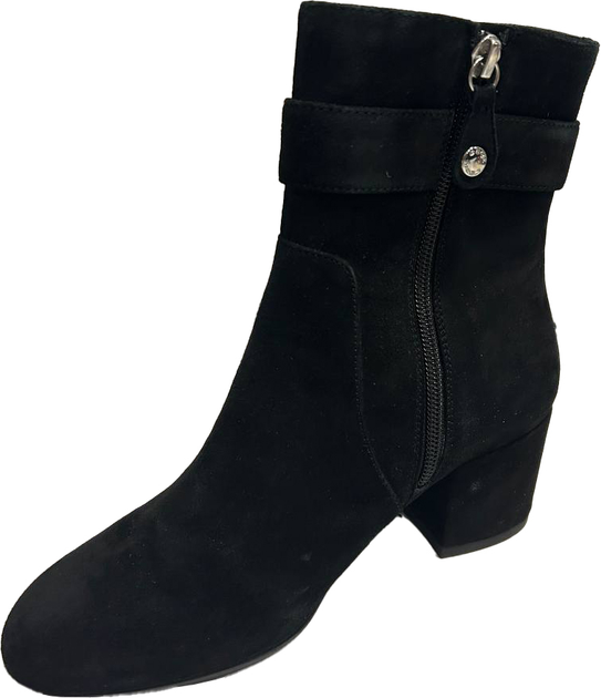 Botki damskie zamszowe Geox D26TWB00021-C9999 36 Czarne (8050036778888) (955555906587074) - Outlet - obraz 6