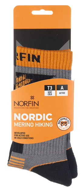 Носки Norfin T3A MERINO HIKING CREW р.XL (45-47) - Фото 3 Носки Norfin T3A MERINO HIKING CREW р.XL (45-47) - изображение 3