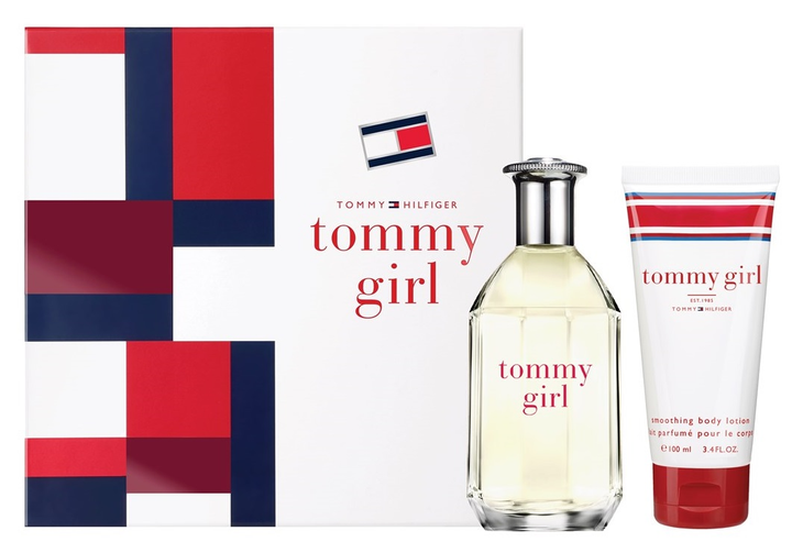 Zestaw damski Tommy Hilfiger Tommy Girl Woda toaletowa 100 ml + Balsam do ciała 100 ml (7640496670573) - obraz 1