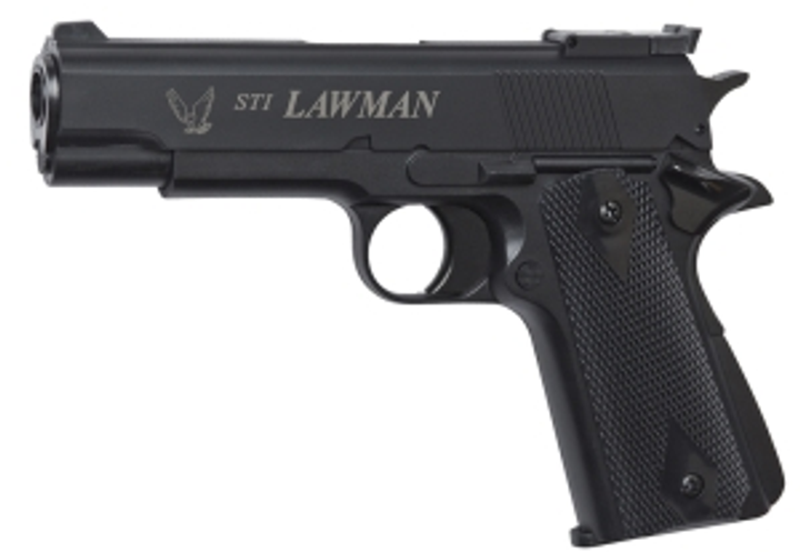 Пистолет страйкбольный ASG STI Lawman Gas 6 мм black - изображение 1