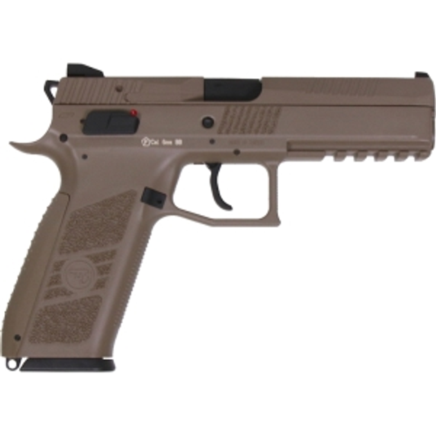 Пістолет страйкбольний ASG CZ P-09 GAS Blow back 6 мм tan - зображення 2