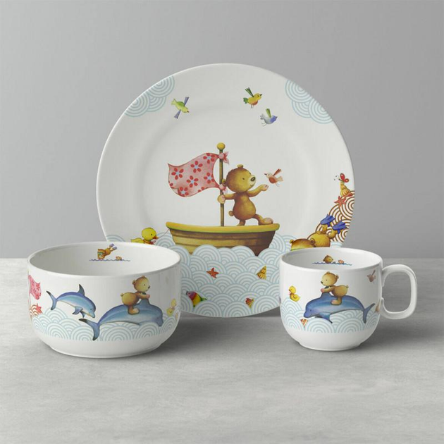 Villeroy & Boch Happy as a Bear дитячий набір посуду 3 предмета - зображення 2