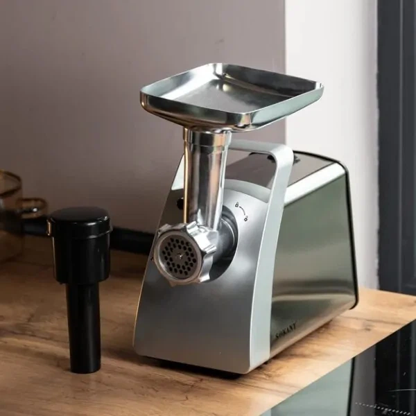 Мясорубка электрическая SOKANY SK-06001 сталь с насадками и решетками 2400 Вт - Фото 2 Мясорубка электрическая SOKANY SK-06001 сталь с насадками и решетками 2400 Вт - изображение 2