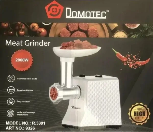 Многофункциональная Мясорубка кухонная Domotec R3391 (2000 Вт):Фарш колбаски измельчение - изображение 6
