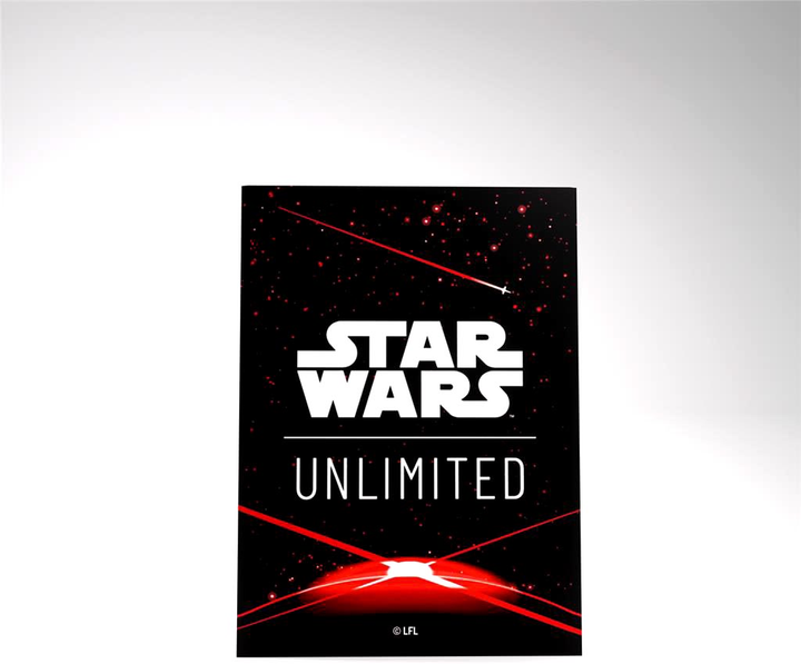 Набір кишень для карт Gamegenic Star Wars Unlimited Double Sleeving Pack Space Червоні (4251715414057) - зображення 5