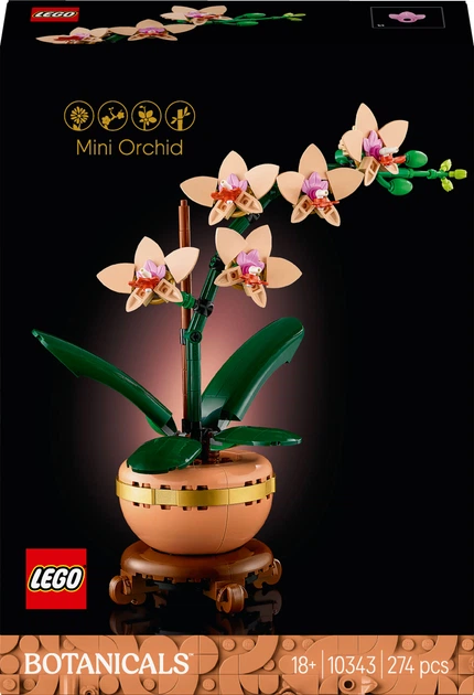 Конструктор LEGO Botanicals Мини орхидея 274 детали (10343