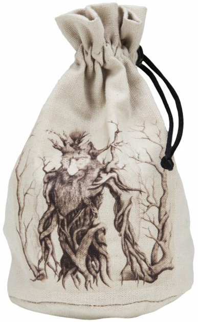 Woreczek Q-Workshop Dice Bag Ent na kości i żetony 20 x 12 cm Beżowo-czarny (5907699493074) - obraz 2