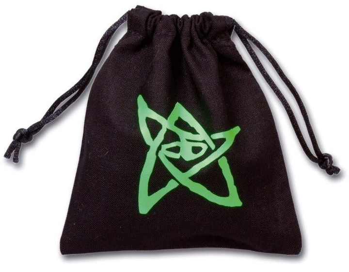 Мішечок Q-Workshop Dice Bag Поклик Ктулху для кісток і жетонів 11 x 12 см Чорно-зелений (5907699491704) - зображення 1