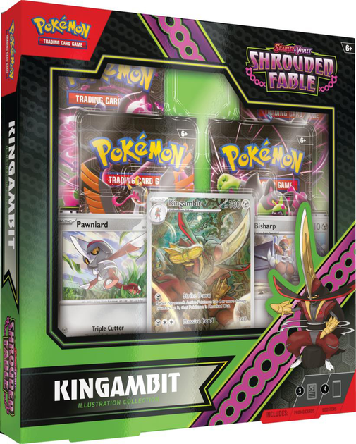 Zestaw kart Pokemon Pokemon TCG Scarlet & Violet Shrouded Fable Kingambit Illustration Rare Collection (820650858581) - obraz 1