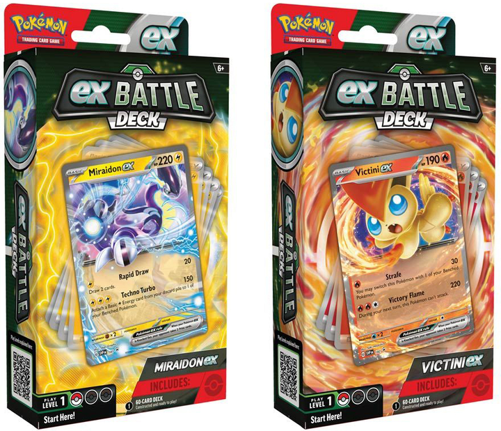 Zestaw kart Pokemon Pokemon TCG Battle Deck Miraidon ex Victini ex Display 6 szt (820650867545) - obraz 2