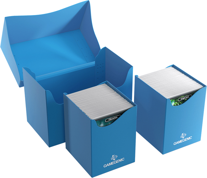 Коробка для карток подвійна Gamegenic Double Deck Holder XL на 200+ предметів Блакитна (4251715414392) - зображення 4