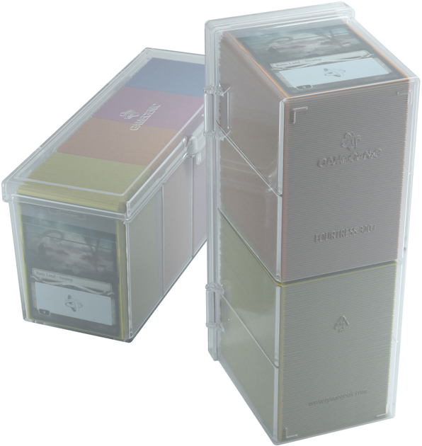 Коробка для карток Gamegenic Deckbox Fourtress на 320+ предметів Прозора (4251715401354) - зображення 8
