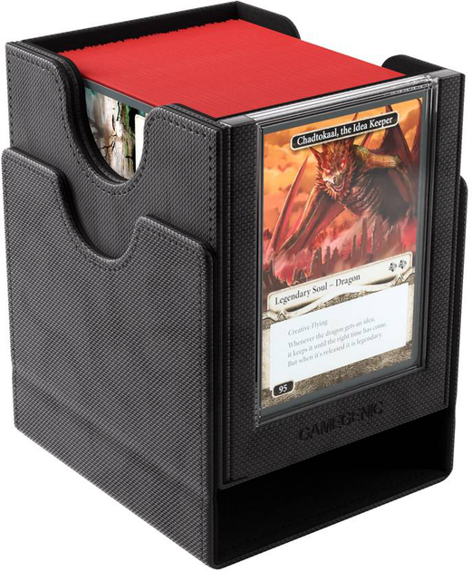 Коробка для карток Gamegenic Premium Box Sidekick PRO XL на 100+ предметів Чорна (4251715415863) - зображення 9