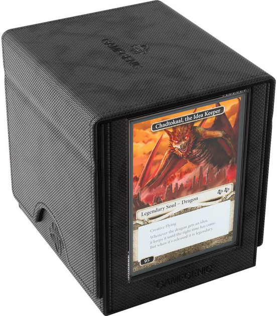 Коробка для карток Gamegenic Premium Box Sidekick PRO XL на 100+ предметів Чорна (4251715415863) - зображення 12
