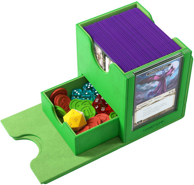 Pudełko na karty Gamegenic Premium Box Sidekick PRO XL na 100+ przedmiotów Zielone (4251715415894) - obraz 16