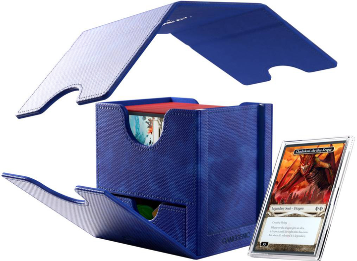 Коробка для карток Gamegenic Premium Box Sidekick PRO XL на 100+ предметів Синій (4251715415870) - зображення 16