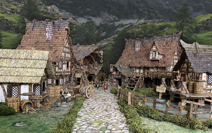 Model do składania Battle Systems Tabletop Games & Terrain Fantasy Village (5060660090655) - obraz 3