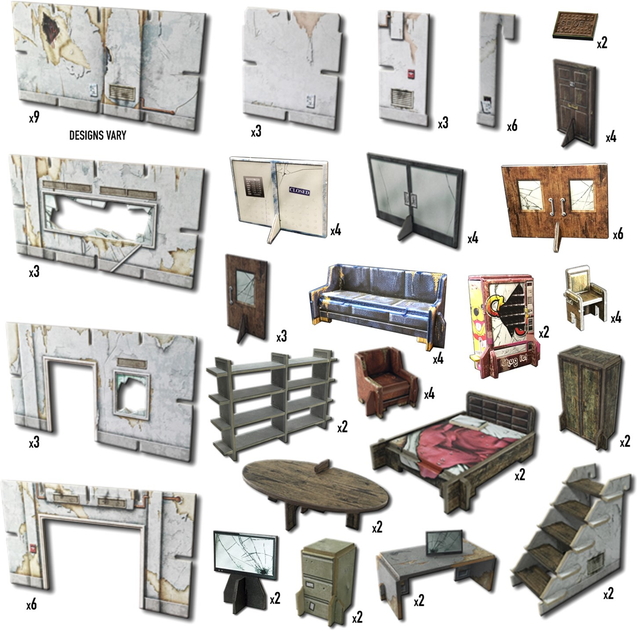 Model do składania Battle Systems Tabletop Games & Terrain Urban Apocalypse City Block Core (5060660090181) - obraz 6
