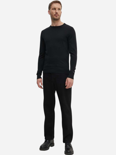 Sweter męski elegancki Tommy Hilfiger MW0MW33128 XL Czarny (8720645065739) - obraz 3