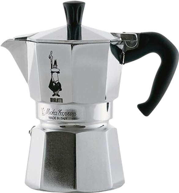 Кавоварка Bialetti Moka Express срібляста + Сумка WWF (8006363074513) - зображення 1