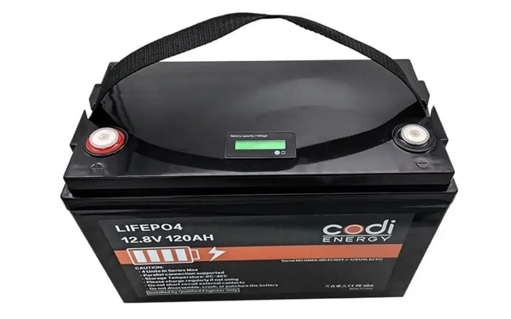 Аккумулятор Codi Energy LiFePO4 12V/120AH (1536W*h) 100A BMS (литий-железо-фосфатный) аккумулятор для ИБП - изображение 2