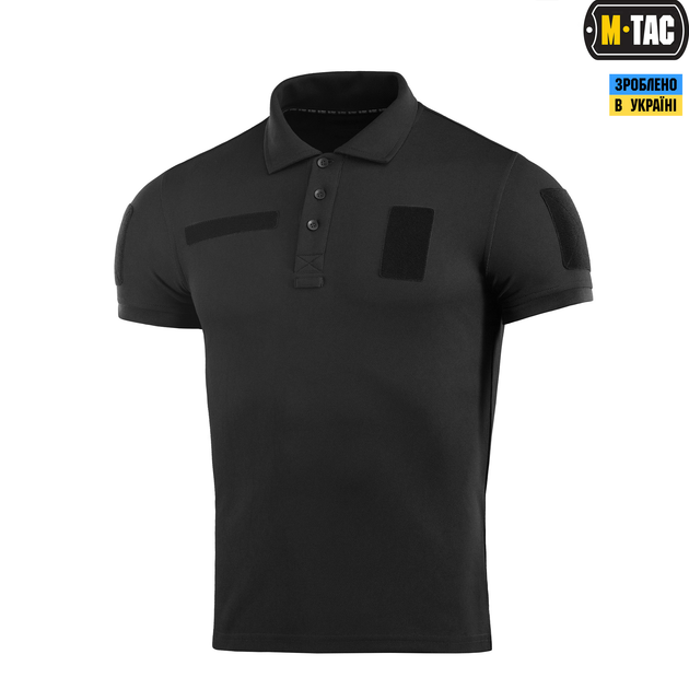 Поло тактичне M-Tac Black (XL) 65/35 80014002-XL - зображення 1