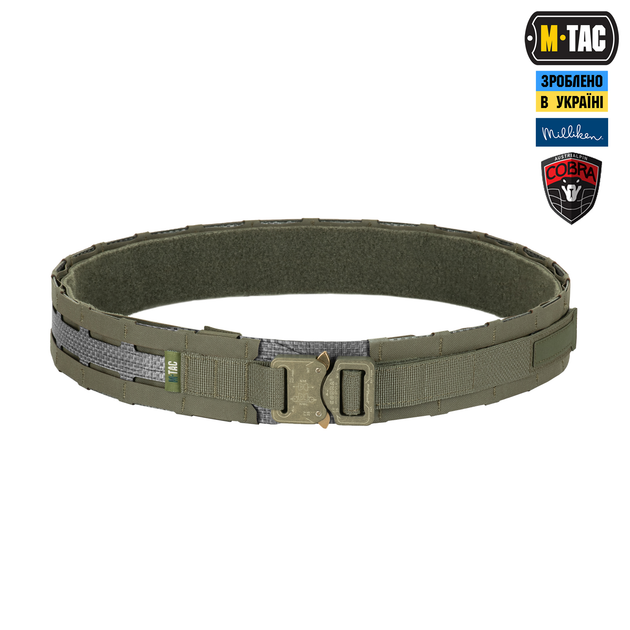 Ремінь M-Tac Tiger Belt Cobra Buckle Ranger Green XS/S 10258023-XS/S - зображення 1