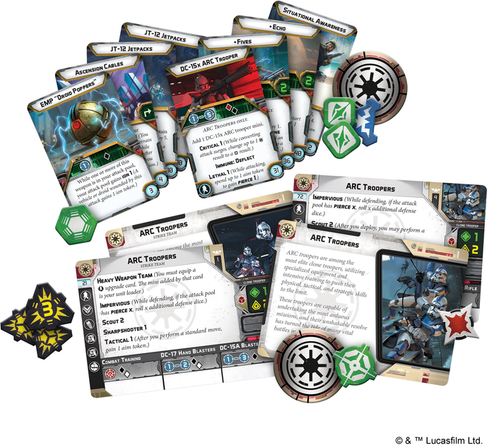 Zestaw akcesoriów Fantasy Flight Games Star Wars Legion ARC Troopers Unit Expansion (841333111540) - obraz 4