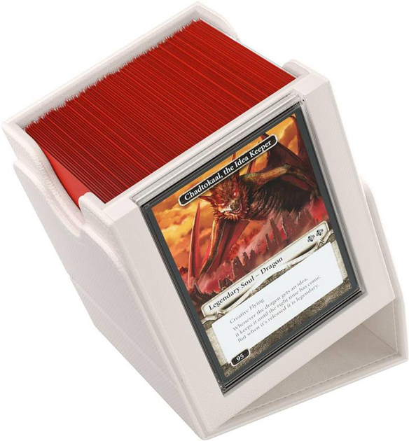 Pudełko na karty Gamegenic TCG Deck Box Squire Plus XL na 100+ przedmiotów Białe (4251715416594) - obraz 2