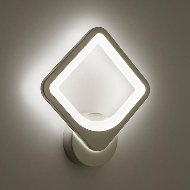 Світильник світлодіодний настінний, LED бра LUMINARIA TETRA 24W S250 ON / OFF WHITE 220V IP20 - зображення 3