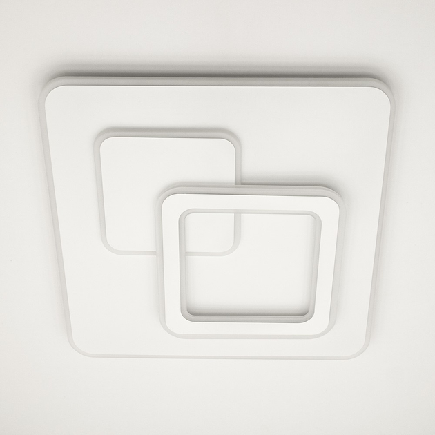 Люстра светодиодная потолочная LUMINARIA ISLAND КВАДРАТ 70W S 460/460 ON/OFF WHITE 220V IP20 - изображение 9