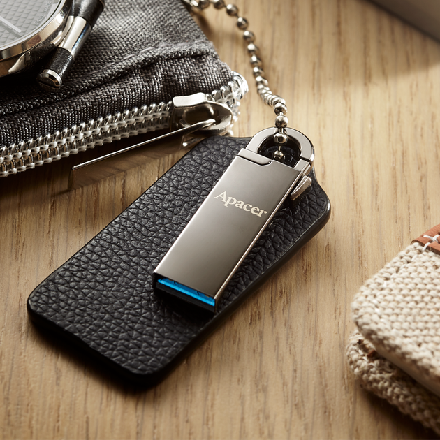 Флеш память USB Apacer AH15A 64GB USB 3.2 Gen1 Ashy (AP64GAH15AA-1) - изображение 4