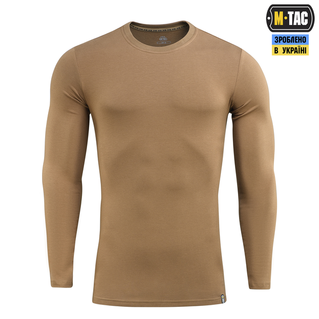 Футболка довгий рукав M-Tac Coyote Brown (2XL) 93/7 20067017-2XL - изображение 2