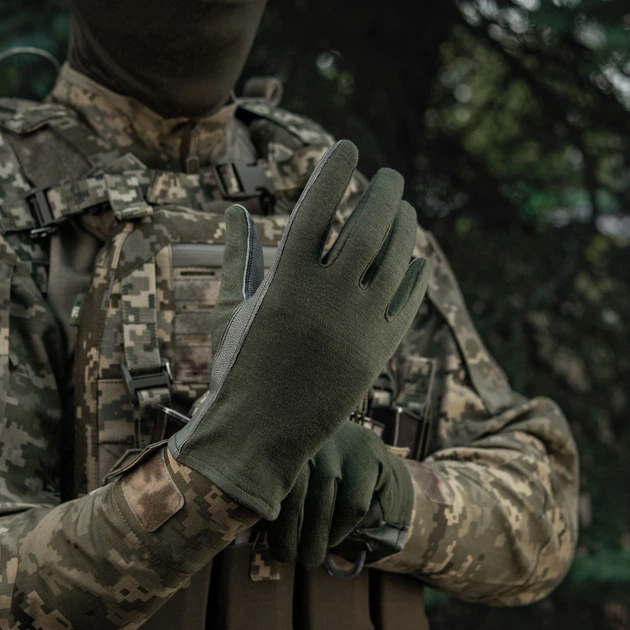 Рукавички M-Tac Nomex Sport Leather Olive L 90317001-L