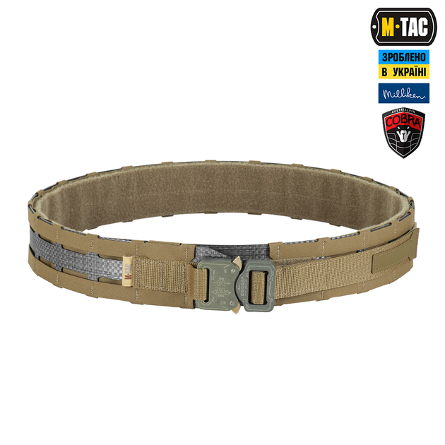 Ремінь M-Tac Tiger Belt Cobra Buckle Coyote XS/S 10258005-XS/S - зображення 1