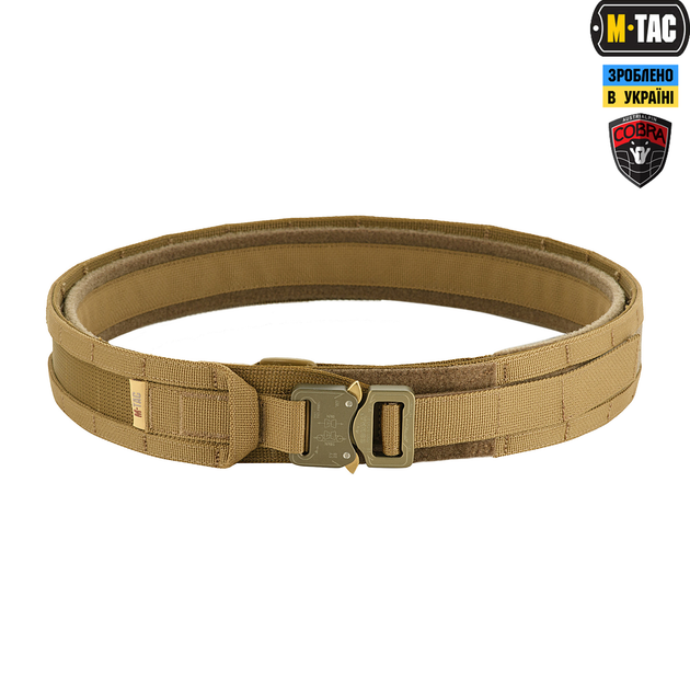 Ремінь M-Tac Range Belt Cobra Buckle Coyote XL/2XL 10164005-XL/2XL - зображення 1