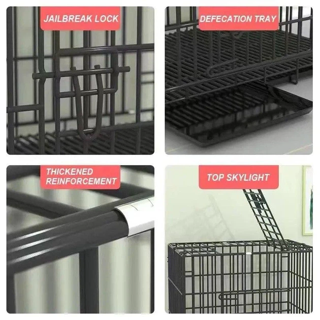 Клітка для собак та кішок Springos 60 x 50 x 42 см S розмір (PA1020) - зображення 4