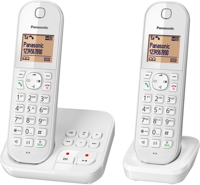 Telefon IP Panasonic KX-TGC422GW Duo White - obraz 2