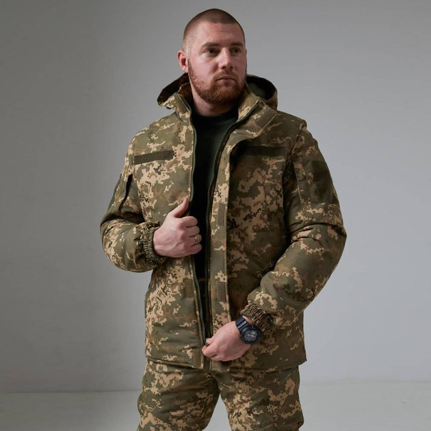 Зимова тактична куртка Tactical WinterGuard Pro-X з підкладкою Omni-Heat піксель розмір S - зображення 1