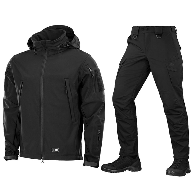 Форма M-Tac Куртка SoftShell + Брюки Aggressor Gen.II Flex Black размер S - изображение 1